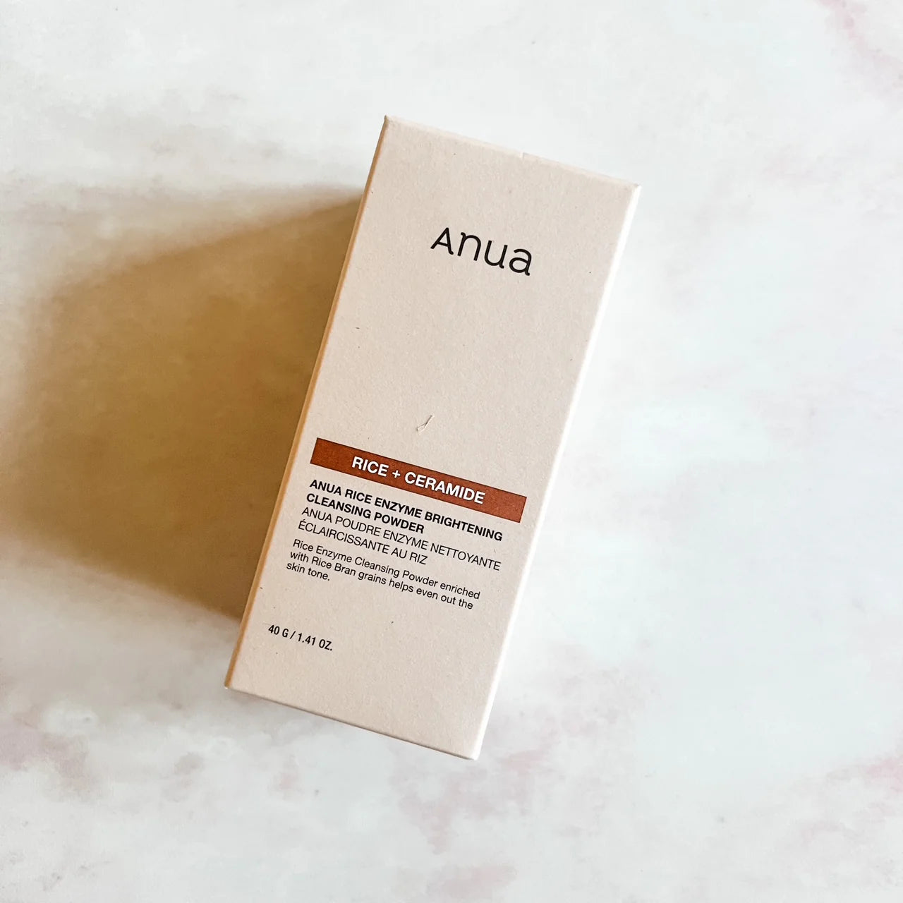 ANUA Rice + Ceramide Enzyme Brightening Cleansing Powder — Polvo Enzimático Limpiador (40g)