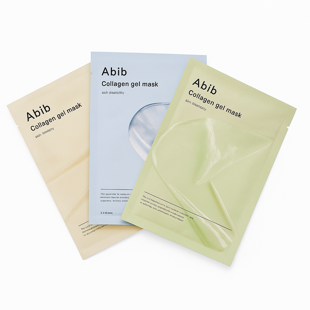 Set de 3 Mascarillas Abib Collagen Gel – Elasticidad, Hidratación y Reafirmación Total | Aura Coreana