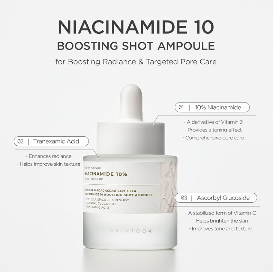 SKIN1004 Madagascar Centella Niacinamide 10 Boosting Shot Ampoule 30ml