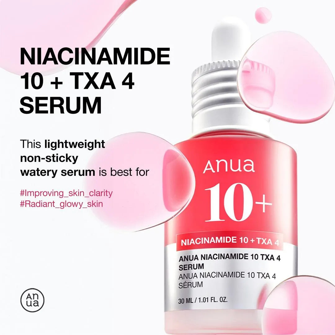 Anua – Niacinamide 10% + TXA 4% Serum (30ml)