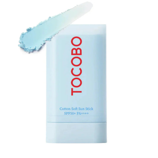 TOCOBO Cotton Soft Sun Stick SPF50+ PA++++ — Protector Solar Coreano en Barra (19g)
