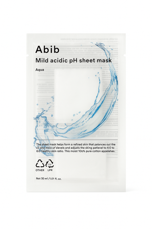 Mascarilla Abib pH Ácido Suave Aqua – Hidratación Profunda y Equilibrio Natural | Aura Coreana