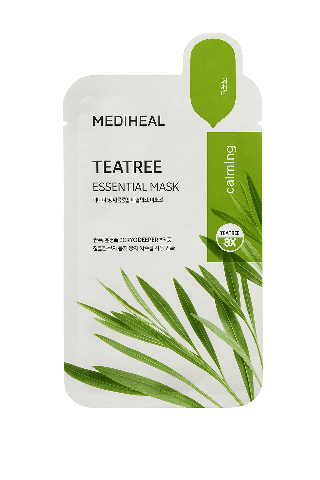 Mascarilla Coreana MEDIHEAL Teatree – Control de Grasa & Calma Antibrotes | Aura Coreana