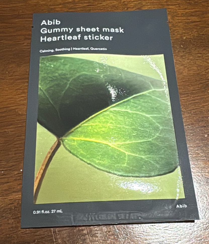 Mascarilla Abib Gummy Sheet Heartleaf – Purifica, Calma y Equilibra la Piel | Aura Coreana