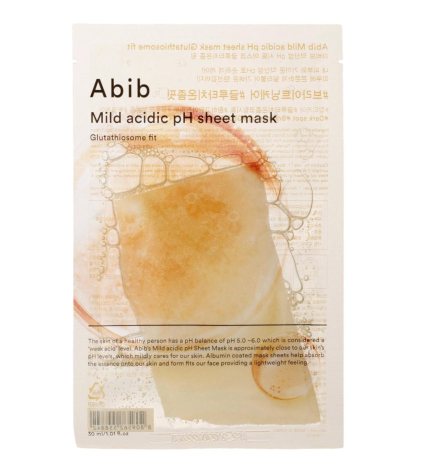 Mild acid ph sheet mask glutathiosome